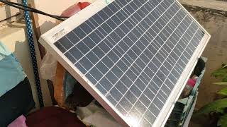 Solar Panel Setup with 50 Watt Solar Panel [upl. by Chasse]