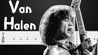 Eruption  Van Halen Guitar Tutorial Guitar Tabs Guitar Lesson [upl. by Perlman]