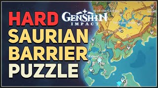 Hard Saurian Barrier Puzzle Genshin Impact Natlan [upl. by Munster]