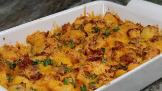 Easy and Delicious Potato and Chicken Casserole Recipe  How To Make Potato Casserole [upl. by Sirronal486]