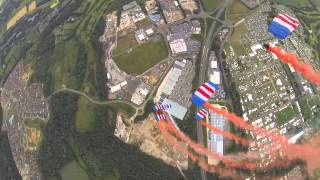 RAF Falcons parachute into Royal Norfolk Show [upl. by Enyalahs]