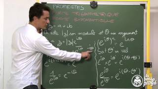 Forme trigonometrique et exponentielle  propriétés  Maths terminale  Les Bons Profs [upl. by Siramaj]