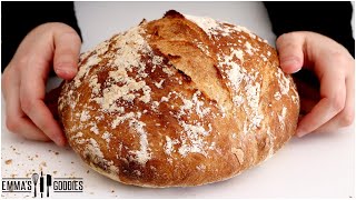 3 Ingredient Italian NO KNEAD BREAD  The Easiest way to make Bread [upl. by Aysan]