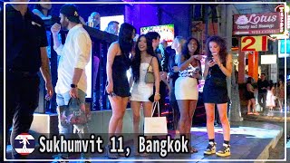 The first weekend night after the freelancers group fight Soi Sukhumvit 11 latest news [upl. by Nuajed]