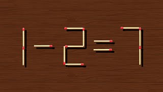 Move only 1 stick to make equation correct Matchstick puzzle ✔ [upl. by Ronnie850]