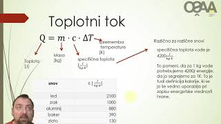 Toplota in notranja energija temperaturni raztezek bimetalni trak toplotni tok učenje na daljvo [upl. by Mcguire]