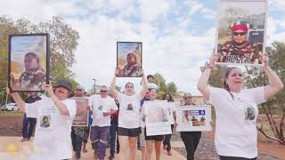 HUNDREDS MARCH IN HEDLAND FOR MISSING MAN WESLEY LOCKYER [upl. by Rosenfeld]