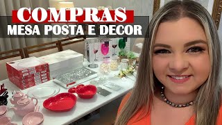 MINHAS COMPRAS DE CARNAVAL  MESA POSTA E DECOR COM VALORES [upl. by Laram]