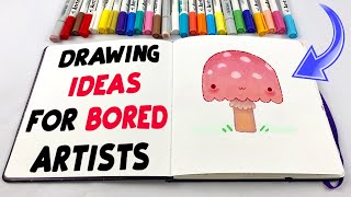 Easy Drawing Ideas for Bored Artists sketch with me [upl. by Sarilda]