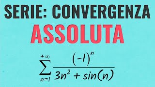 Serie Numeriche  Convergenza Assoluta con Esercizi Svolti [upl. by Yerffoej]