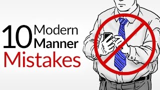 10 Modern Manner Mistakes  Bad Etiquette That KILLS First Impressions [upl. by Esinet872]