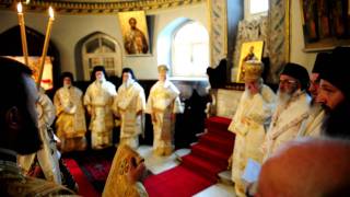 Ecumenical Patriarch Bartholomew amp Patriarch Irinej of Serbia CoCelebration [upl. by Lledor]