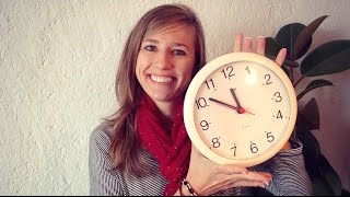 GERMAN LESSON 59 How to tell the TIME in German  Die Uhrzeit part 1 [upl. by Enilrek]