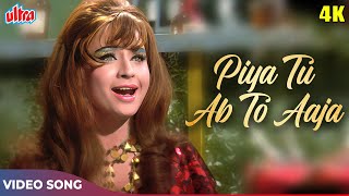 Piya Tu Ab To Aaja 4K  Asha Bhosle R D Burman  Helen Jeetendra Asha Parekh  Caravan 1971 Songs [upl. by Sivatco]