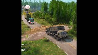 TRUCK HELPING CROSSING AT COLLAPSE RIVER [upl. by Isador]