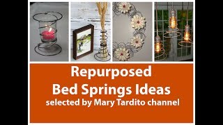 Repurposed Bed Springs Ideas  Old Things Turned into New Things Ideas – Recycled Home Decor [upl. by Elbas]