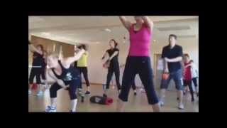 Kettlercise Master Fitness Exercise Kettlebell Class [upl. by Anale]