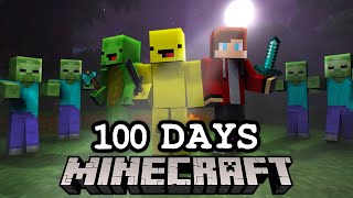 100 Days on a Zombie Apocalypse in Minecraft [upl. by Anialed402]