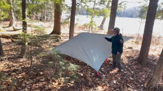 Bushcraft Tarp Shelter [upl. by Drobman]