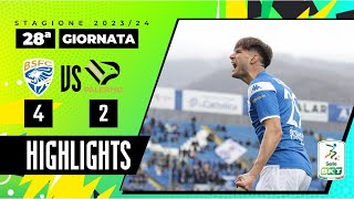 Brescia vs Palermo 42  Succede tutto nel primo tempo al Rigamonti  HIGHLIGHTS SERIE BKT 20232024 [upl. by Thorsten]