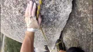 Climbing the Grand Wall 511a in Squamish BC GoPro helmet cam [upl. by Betthezel828]