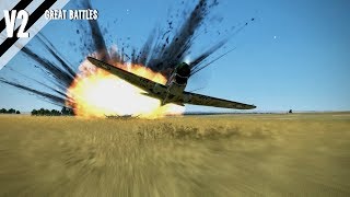 Airplane Crashes Takedowns amp Fails V2  IL2 Great Battles [upl. by Spooner]