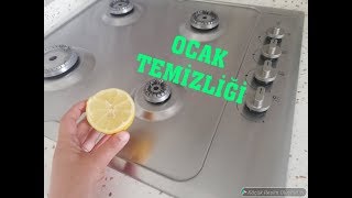 TEK BİR MALZEME İLE IŞILDAYAN OCAKLAR❗LİMON İLE ANKASTRE OCAK TEMİZLİĞİ VE PARLATMA [upl. by Ahsito291]