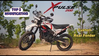 Top 5 Modifications On My Hero XPULSE 200 4V Pro  Custom Rear Fender  Xpulse 200 4Vxpulse200 [upl. by Karney384]