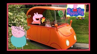 We are driving Peppa Pig Car in Peppa Pig World пепа بيبا Double Trouble 18 [upl. by Allare68]