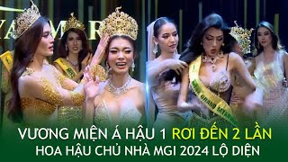 CROWNING MOMENT  Miss Grand Myanmar 2024  Á hậu 1 rớt Vương miện đến 2 lần Thae Su Nyein Winner [upl. by Dniren475]