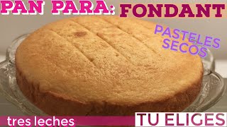 COMO HACER PAN CON HARINA PARA HOT CAKES FONDANTPASTELES SECOS [upl. by Zorina]