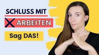 Wichtige SYNONYME für ARBEITEN So kannst du es BESSER sagen 🇩🇪 Deutsch sprechen B2 C1 C2 [upl. by Arianie429]