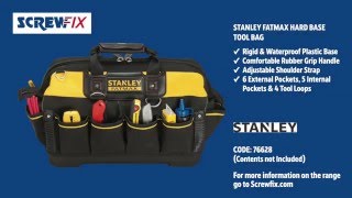 Stanley FatMax Hard Base Tool Bag  Screwfix [upl. by Krenn]