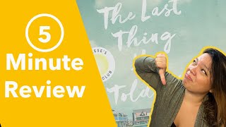 The Last thing He Told Me  5 Minute Book Review [upl. by Ymirej]