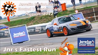 Javelin Sprint Series 2022  Round 7 Blyton Park Eastern Circuit  Jnr Fastest Run [upl. by Ylellan]