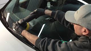 How To Remove Etching Scratches Imperfections From WindscreensGlass [upl. by Obnukotalo235]