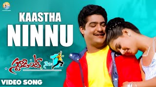 Kaastha Nannu Video Song  Student No1  Jr NTR  MM Keeravaani  SS Rajamouli  Vyjayanthi Movies [upl. by Yeldoow]