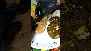 🫶Palak♥️paneer😱Paratha shorts viralvideo asmr cookingvideo foodlover recipe avinashcook9631 [upl. by Rebah]