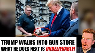 Trump Walks into a Gun Store What He Does Next is UNBELIEVABLE [upl. by Fachan]