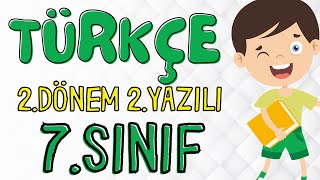 7 Sınıf Türkçe 2Dönem 2Yazılı Soruları Açık Uçlu🧑‍🎓 99 Çıkabilir 😊 [upl. by Eimilb]