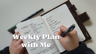 weekly plan with me  b6 Stalogy  minimal planner  minimalist planner  Nicole Makes Plans [upl. by Roosnam453]