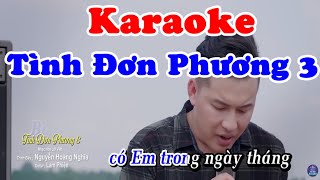 Karaoke Tình Đơn Phương 3  Beat Chuẩn [upl. by Inahpit17]