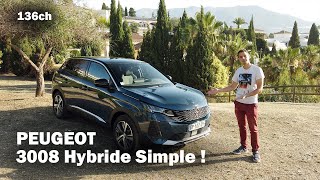 Nouveau PEUGEOT 3008 Hybride 136ch  12L et moteur électrique 48V  Pourquoi  2023 [upl. by Sikko]