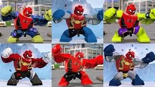 All Big Fig Character perform SpiderMan Marvel amp DC transform in LEGO Marvel Super Heroes 2 [upl. by Nirual903]