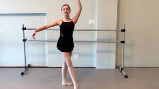 Ballet Positions Croise Devant and Quatrieme Devant a basics tutorial by Isabella for Metronome [upl. by Tonjes]