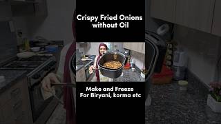 Air Fryer Crispy Fried Onions for Biryani  Birista recipe airfryerrecipes shorts [upl. by Emya]