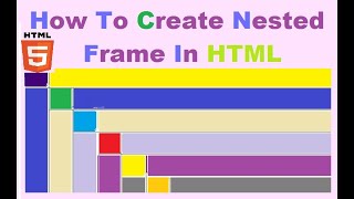 Nested Frameset In HTML  HTML Tutorial  Nested Frameset  Frames [upl. by Illac]