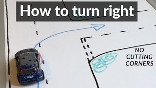 How to turn right in a car UK [upl. by Serrano]