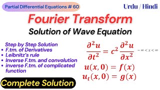 Wave Equation Complete Solution Using Fourier Transform [upl. by Schroer]