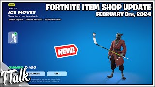 NEW ICE MOVES EMOTE Fortnite Item Shop February 8th 2024 Fortnite Chapter 5 [upl. by Marc]